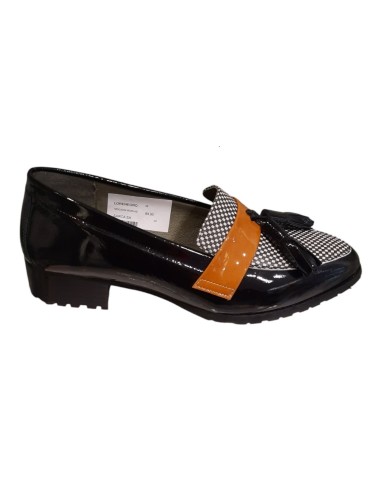 MOCASIN BORLAS NEGRO
