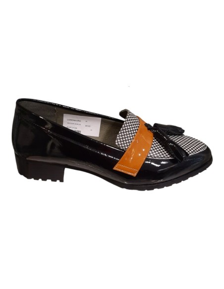 MOCASIN BORLAS NEGRO