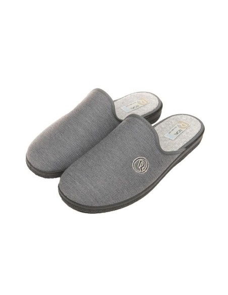 CHINELA TELA GRIS
